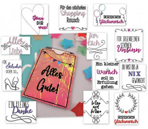 ADVENTSKALENDER 4. Dezember - Stickserie ITH - 14 Geschenkkartenhüllen Vol. 1